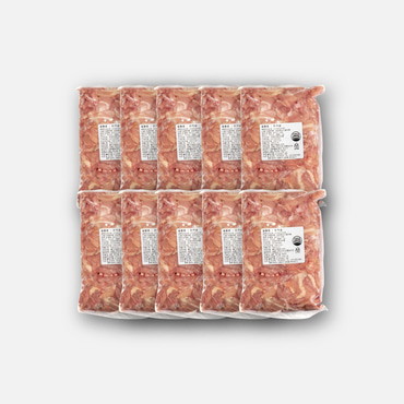 한입 크기 국산 닭목살(세세리) 냉동 10kg